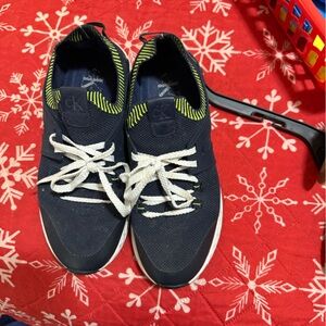 Calvin Klein Navy and Lime Sneakers